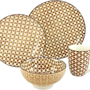 vancasso TULIP Dinnerware Set Porcelain Tableware Plate Bowl Mug Multicolor